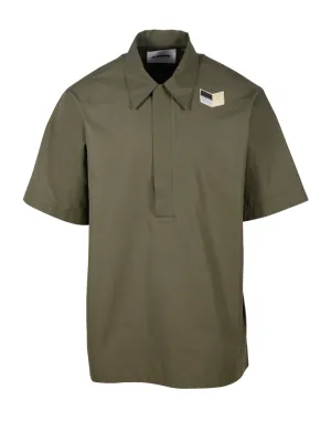 Jil Sander Logo Embroidered Polo Shirt