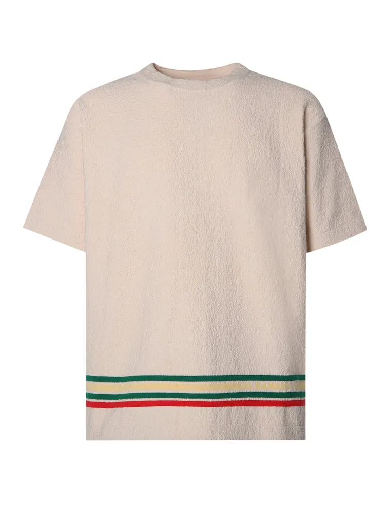 Jil Sander  Stripe Detailed Crewneck T-Shirt