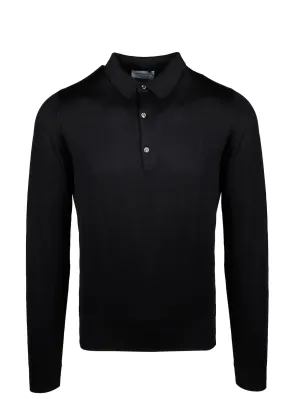 John Smedley Bradwell Long-Sleeve Polo Shirt