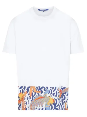 Junya Watanabe MAN Graphic Printed Hem T-Shirt