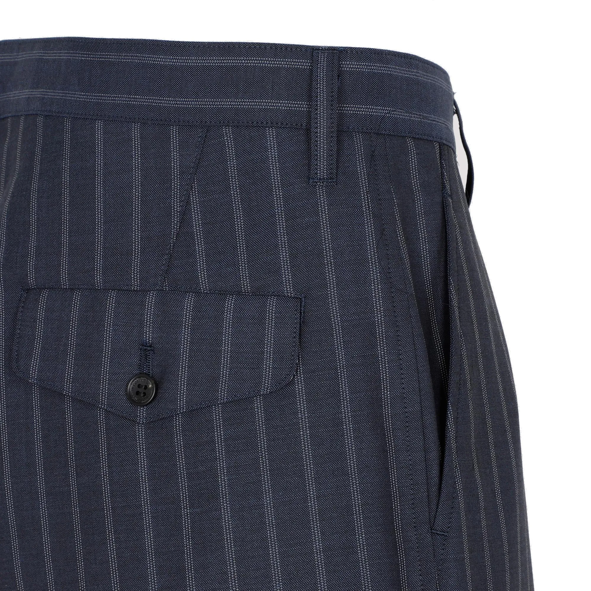 Junya Watanabe Striped Pleated Shorts