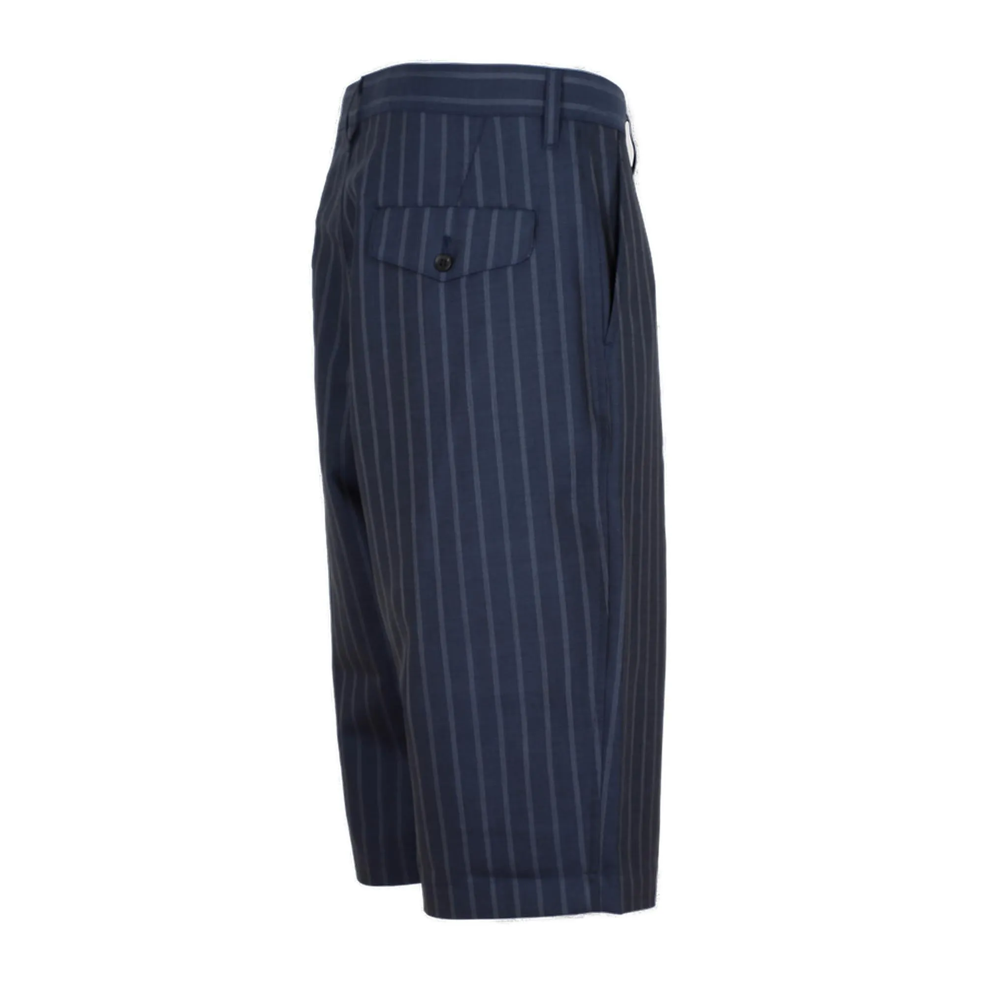 Junya Watanabe Striped Pleated Shorts
