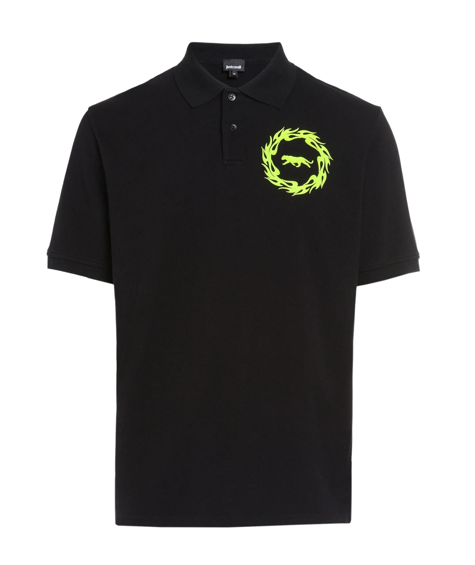 Just Cavalli Logo Patch Short-Sleeved Polo Shirt