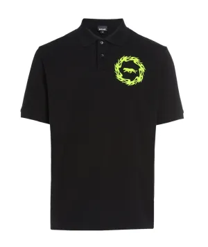 Just Cavalli Logo Patch Short-Sleeved Polo Shirt