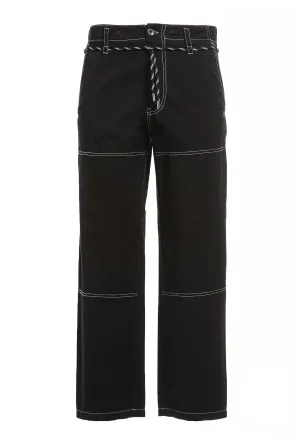 Just Cavalli Stitched Mid-Waisted Pants