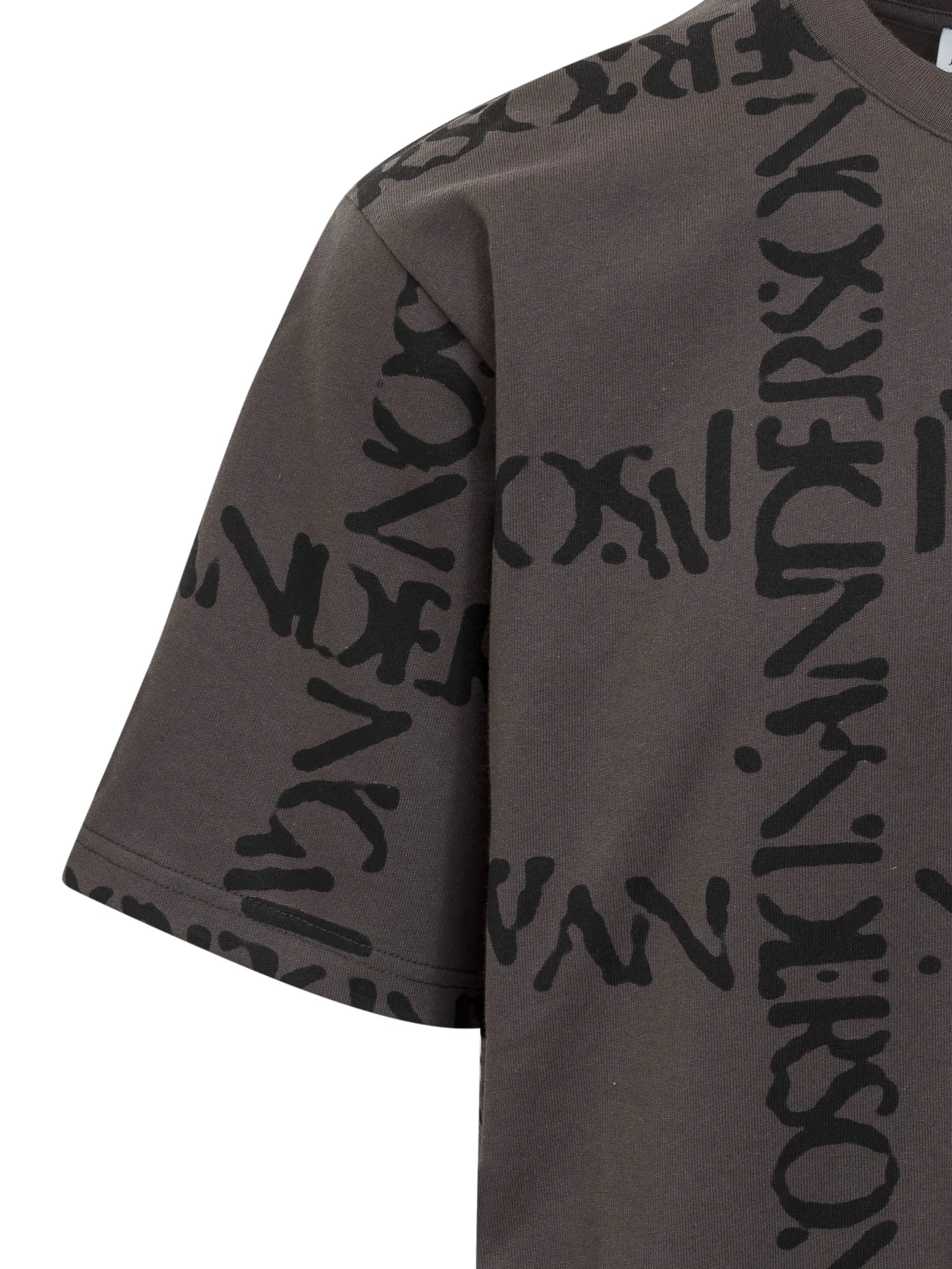 JW Anderson Allover Logo Printed Crewneck T-Shirt