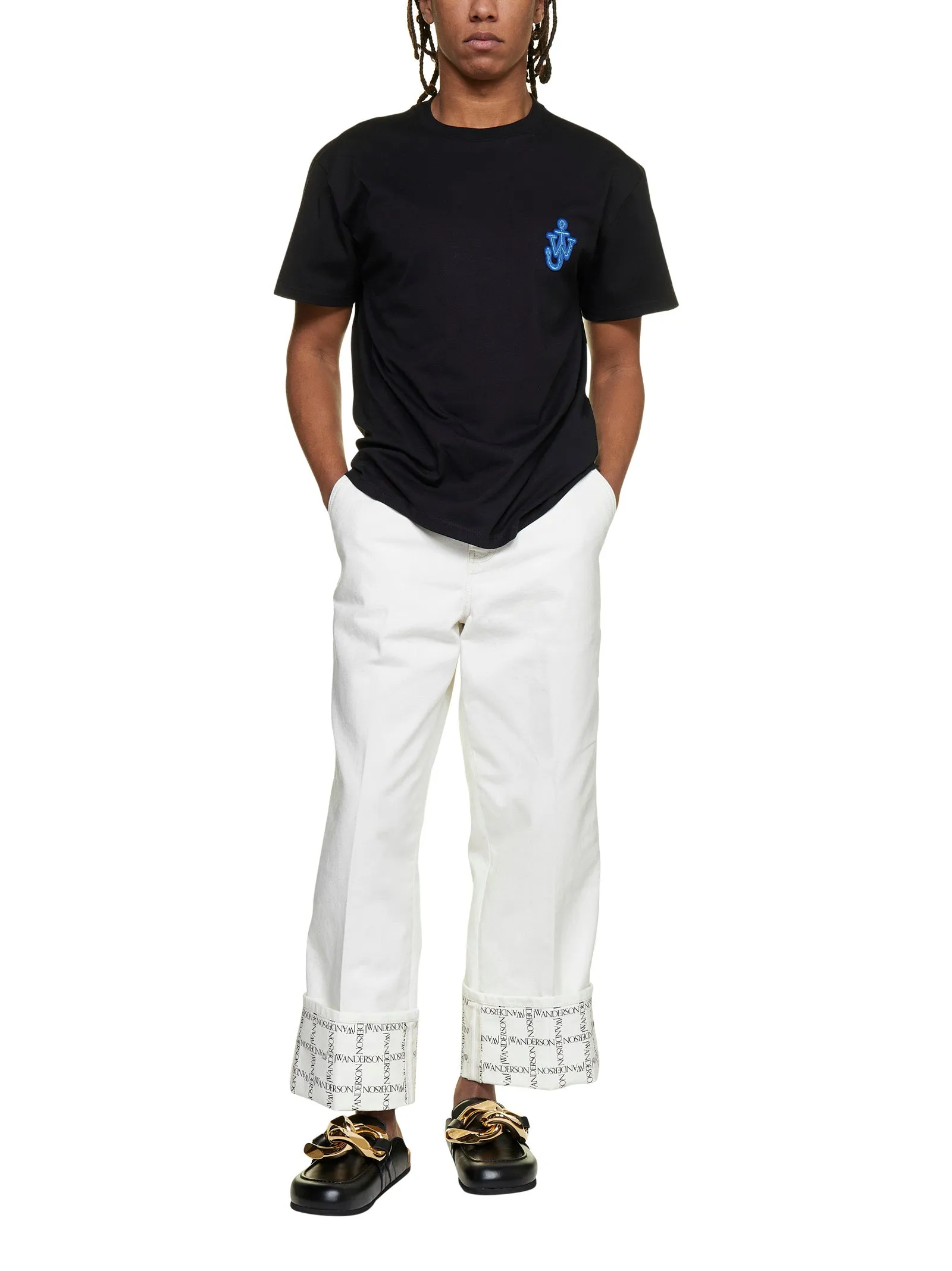 JW Anderson Logo Embroidered Crewneck T-Shirt