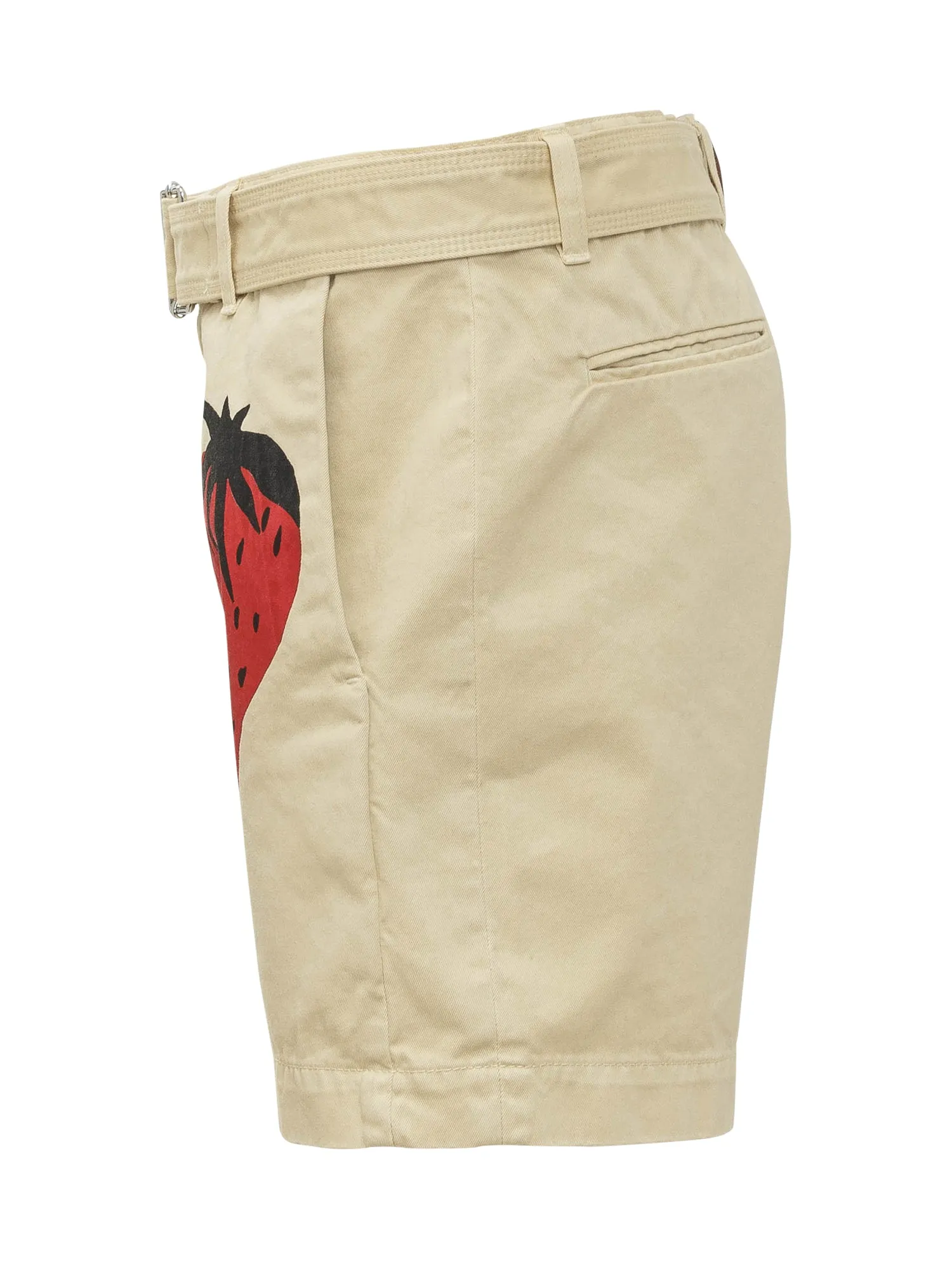 JW Anderson Strawberry Print Belted Shorts
