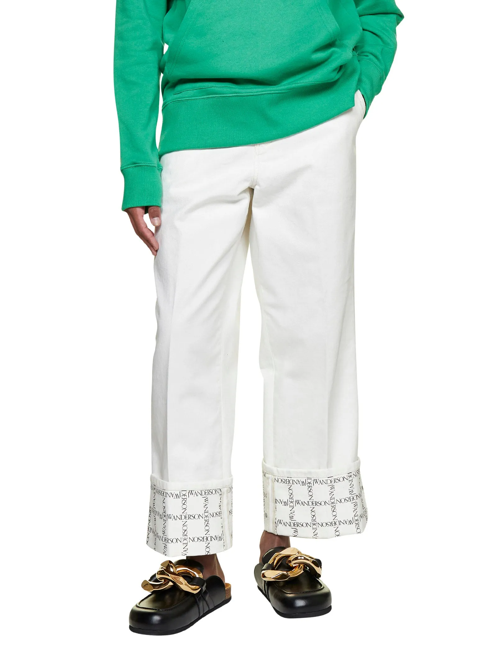 JW Anderson Wide Leg Cropped Jeans