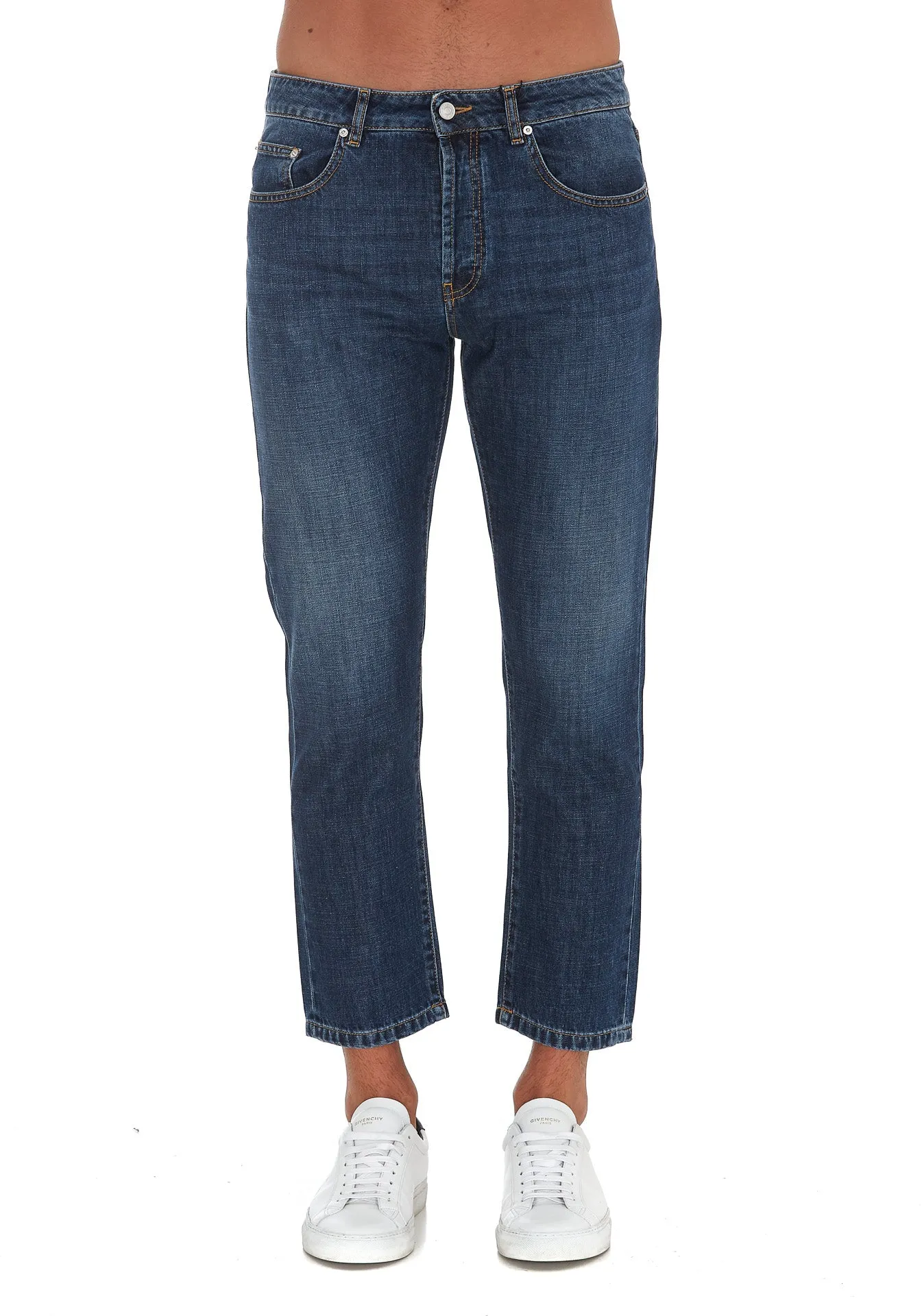 Kenzo Cropped Faded Jeans