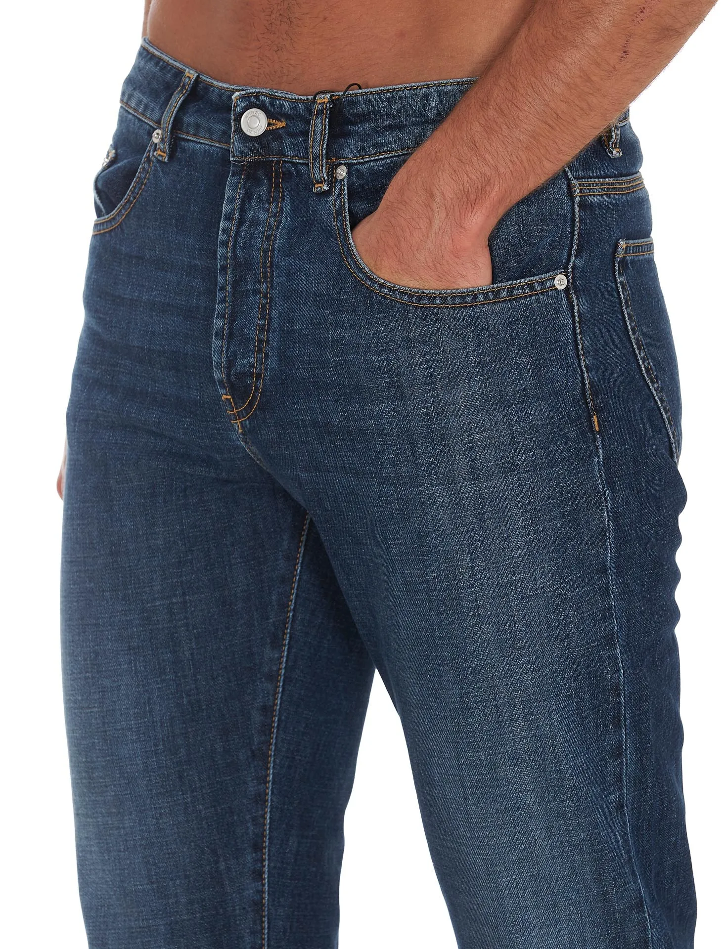 Kenzo Cropped Faded Jeans