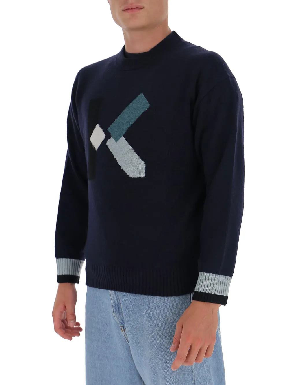 Kenzo K Intarsia Knit Sweater
