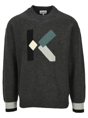 Kenzo K Intarsia Knit Sweater
