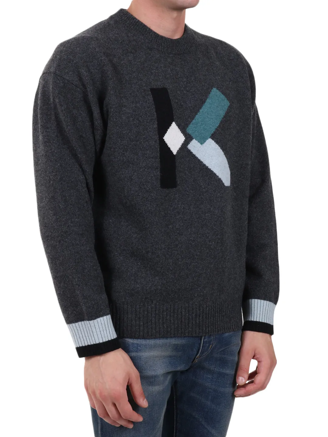 Kenzo K Intarsia Knit Sweater