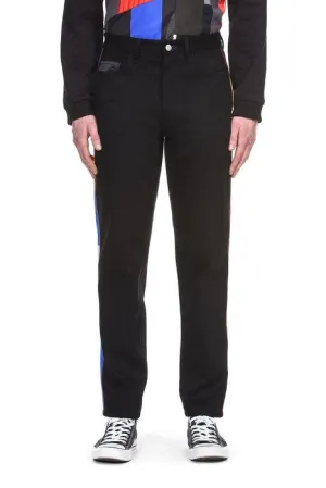 Koch Zigzag Stitched Stretch Fit Jeans