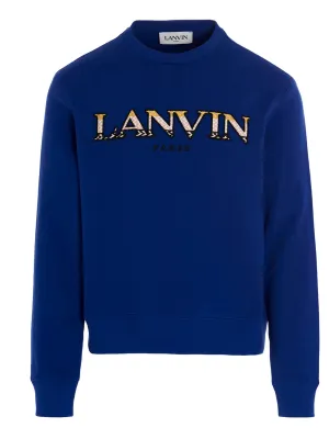 Lanvin Logo Embroidered Crewneck Sweater