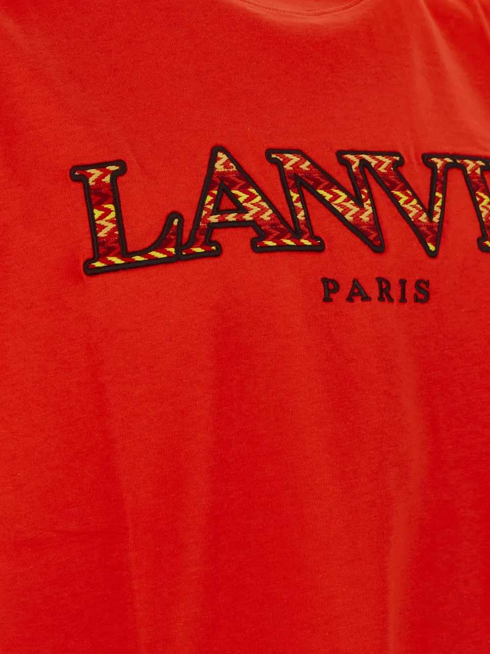 Lanvin Logo Embroidered Crewneck T-Shirt