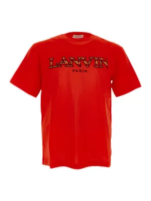 Lanvin Logo Embroidered Crewneck T-Shirt