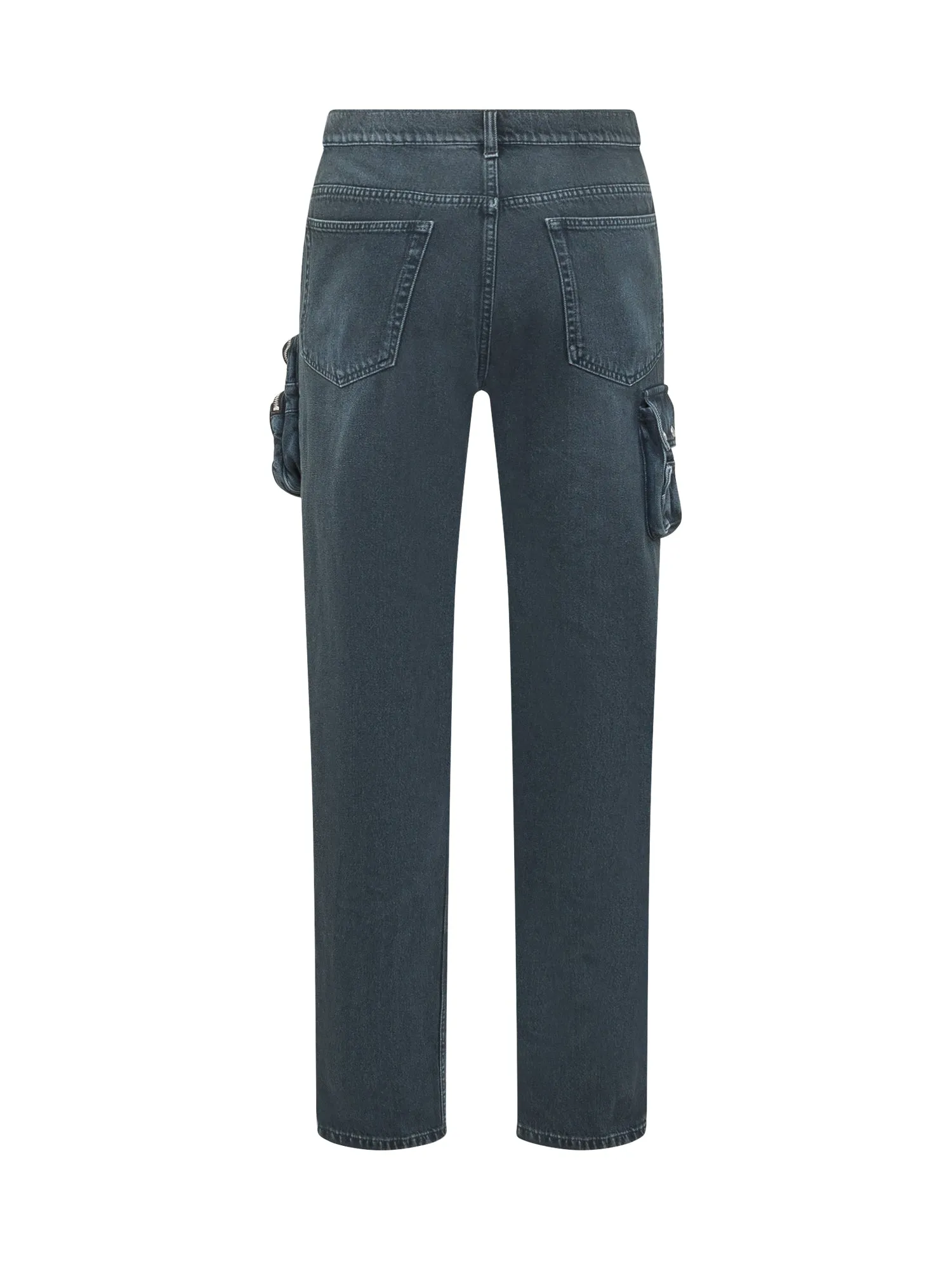 Lanvin Logo Patch Straight Leg Jeans