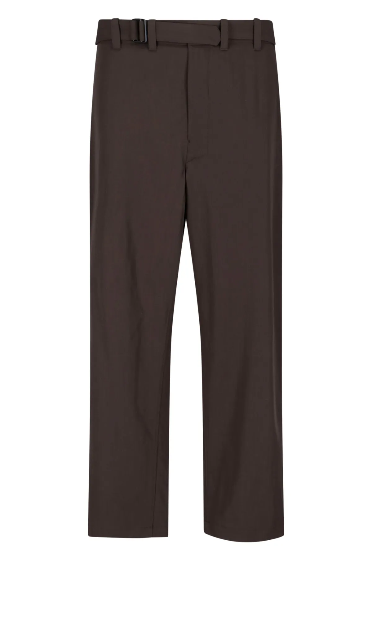 Lemaire Belted Straight-Leg Chino Pants