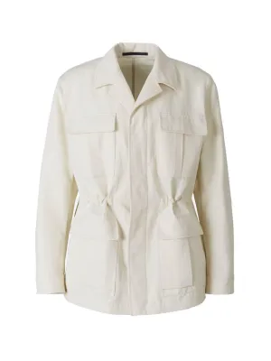 Loro Piana Oversized Drawstring Waist Jacket