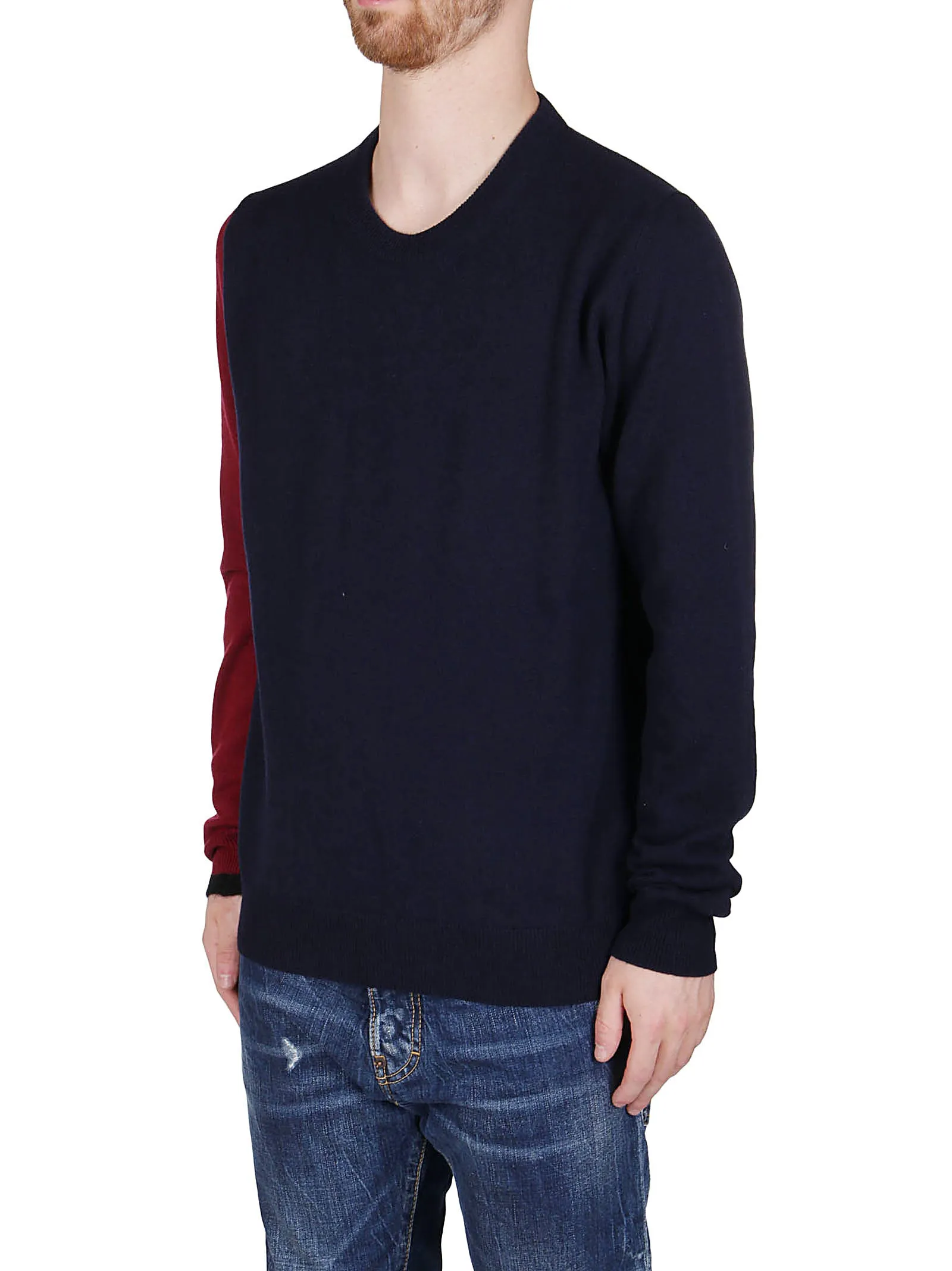 Maison Margiela Colour-Block Knit Sweater