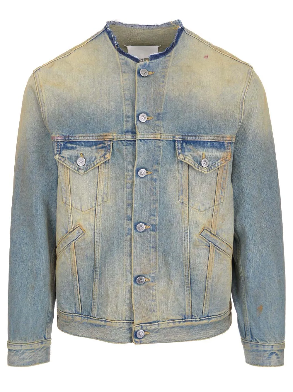 Maison Margiela Raw-Trimmed Denim Jacket