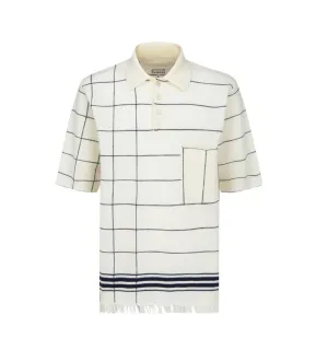 Maison Margiela Striped Short-Sleeved Polo Shirt