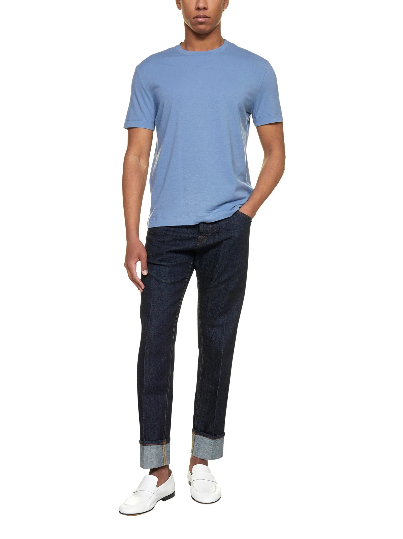 Malo Crewneck Straight Hem T-Shirt