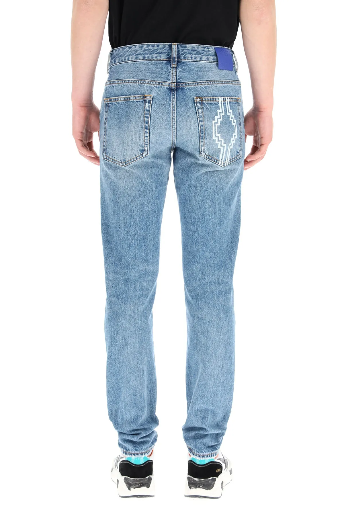 Marcelo Burlon County Of Milan Cross Printed Jeans