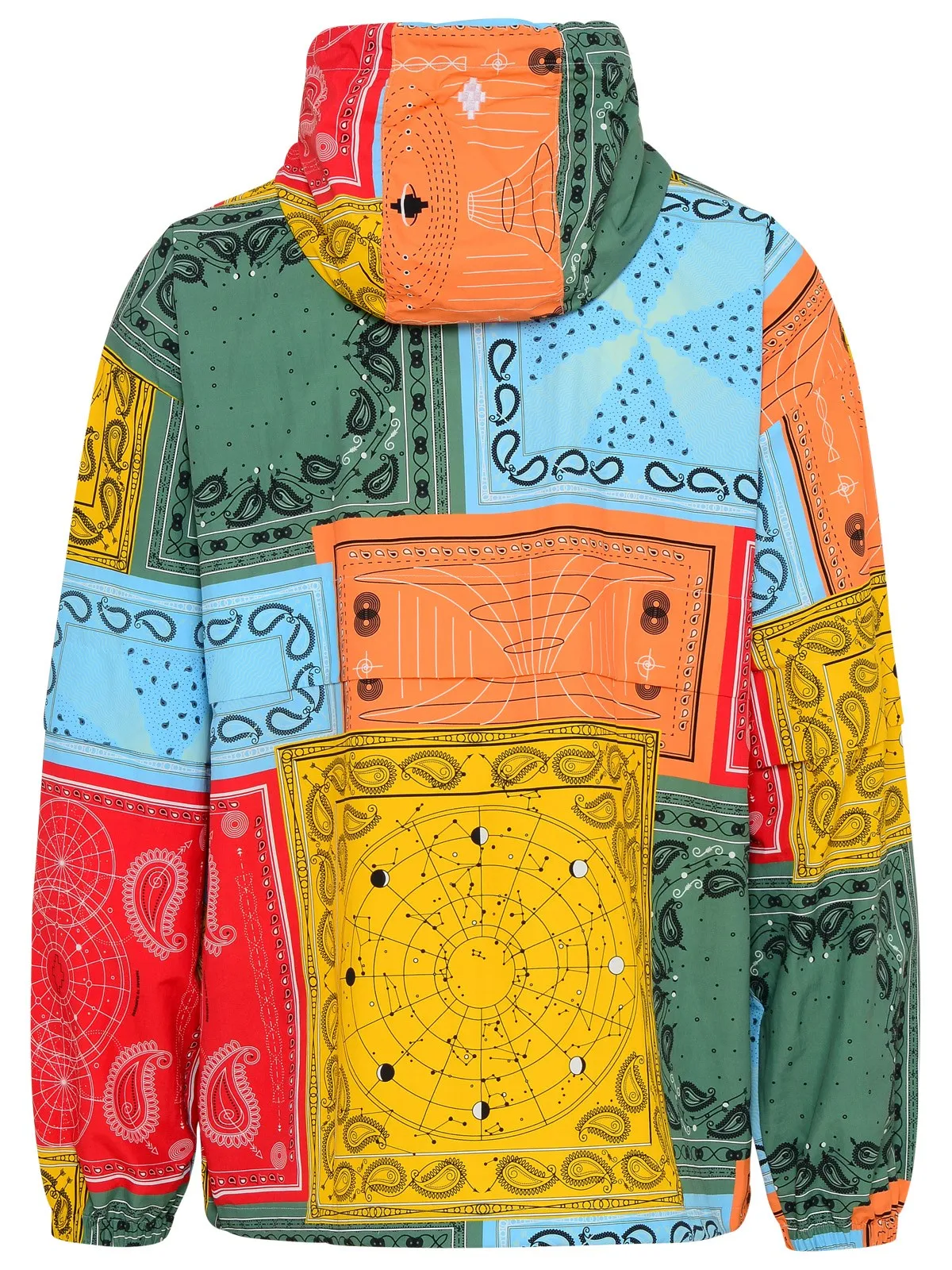 Marcelo Burlon County Of Milan Patchwork Designed Hooded Jacket