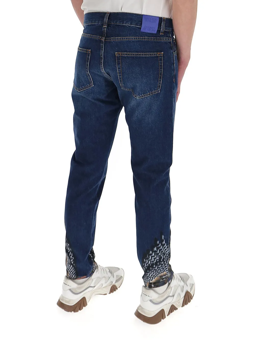 Marcelo Burlon County Of Milan Wings Printed Jeans