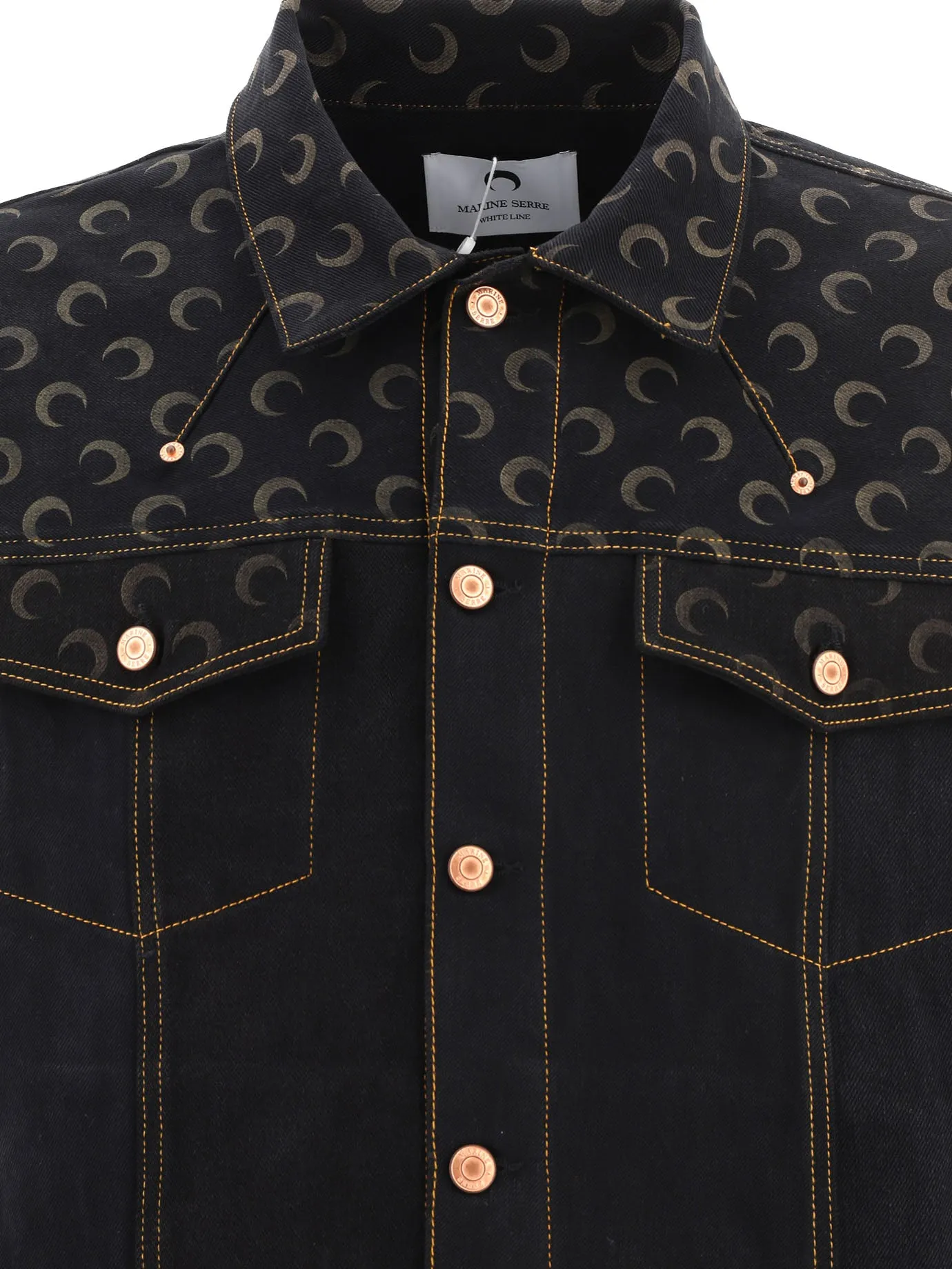 Marine Serre Moon Pattern Denim Jacket