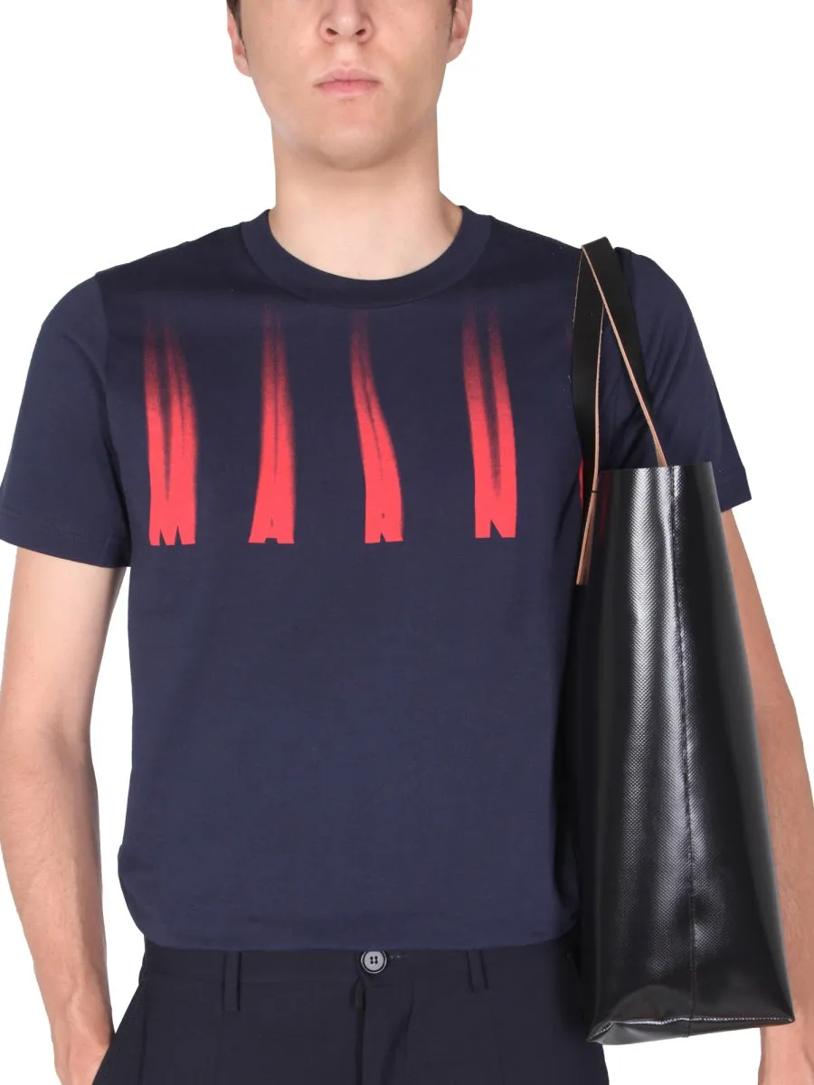 Marni Faded Logo Print T-Shirt