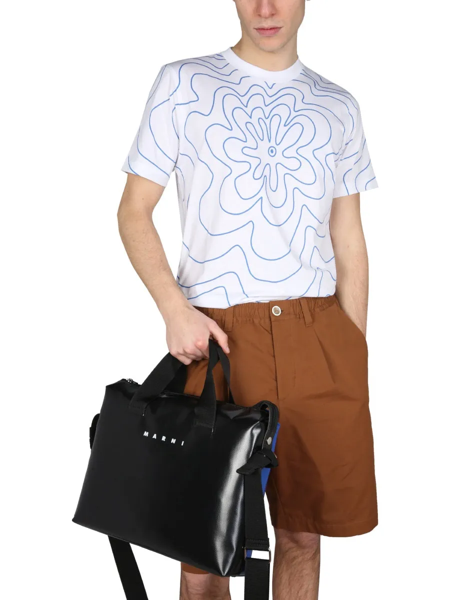 Marni Floral Printed Crewneck T-Shirt