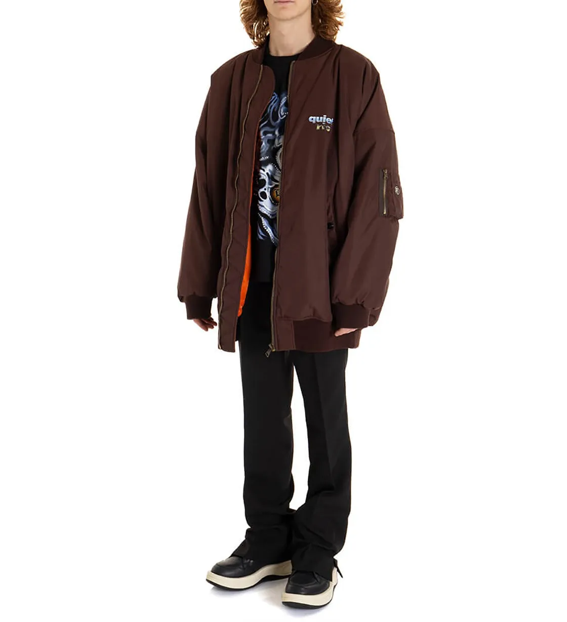 Martine Rose Logo Printed Bomber Jacket