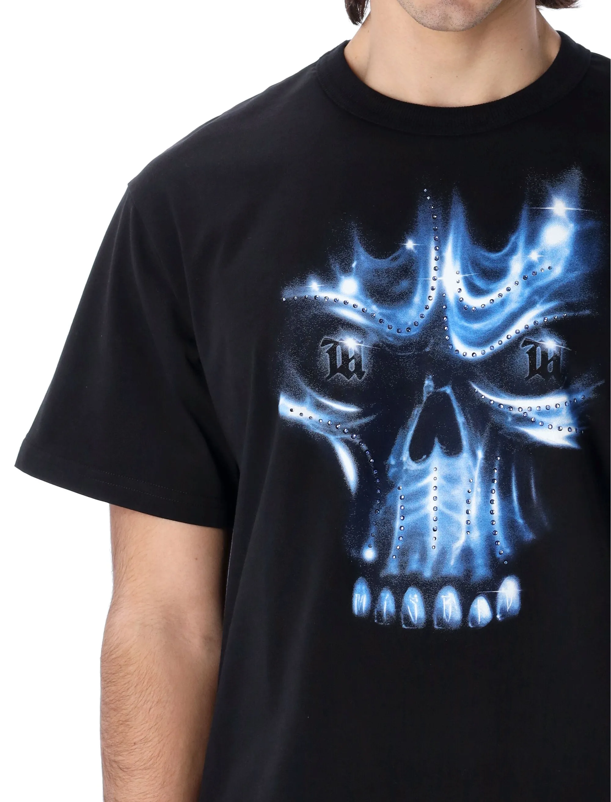 Misbhv Skull-Printed Crewneck T-Shirt