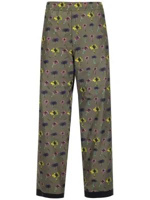 Moncler Grenoble Palm Trees Printed Pants