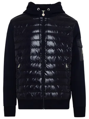 Moncler Logo Patch Zip-Up Hooded Jacket