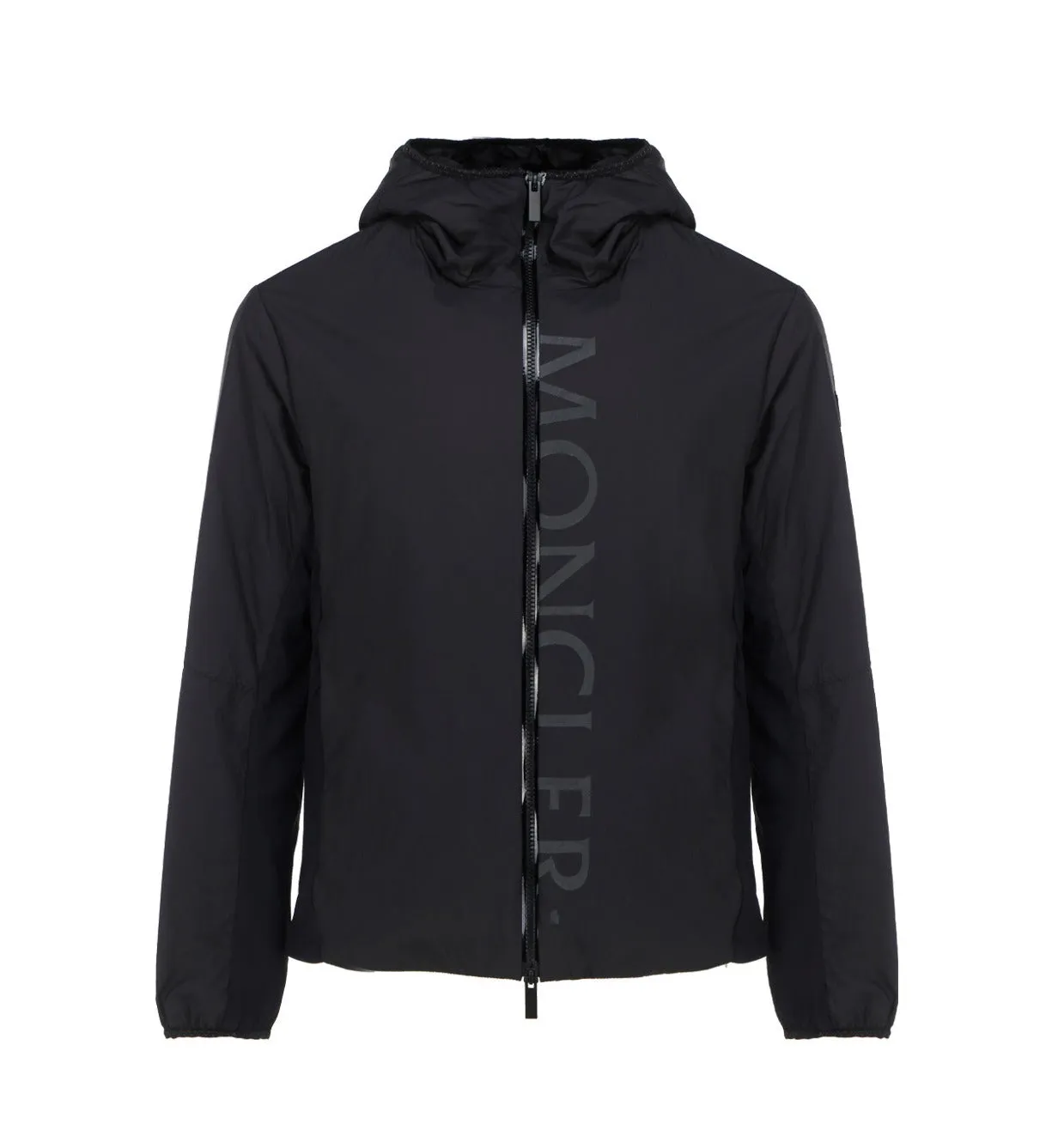 Moncler Logo Printed Zip-Up Hooded Jacket