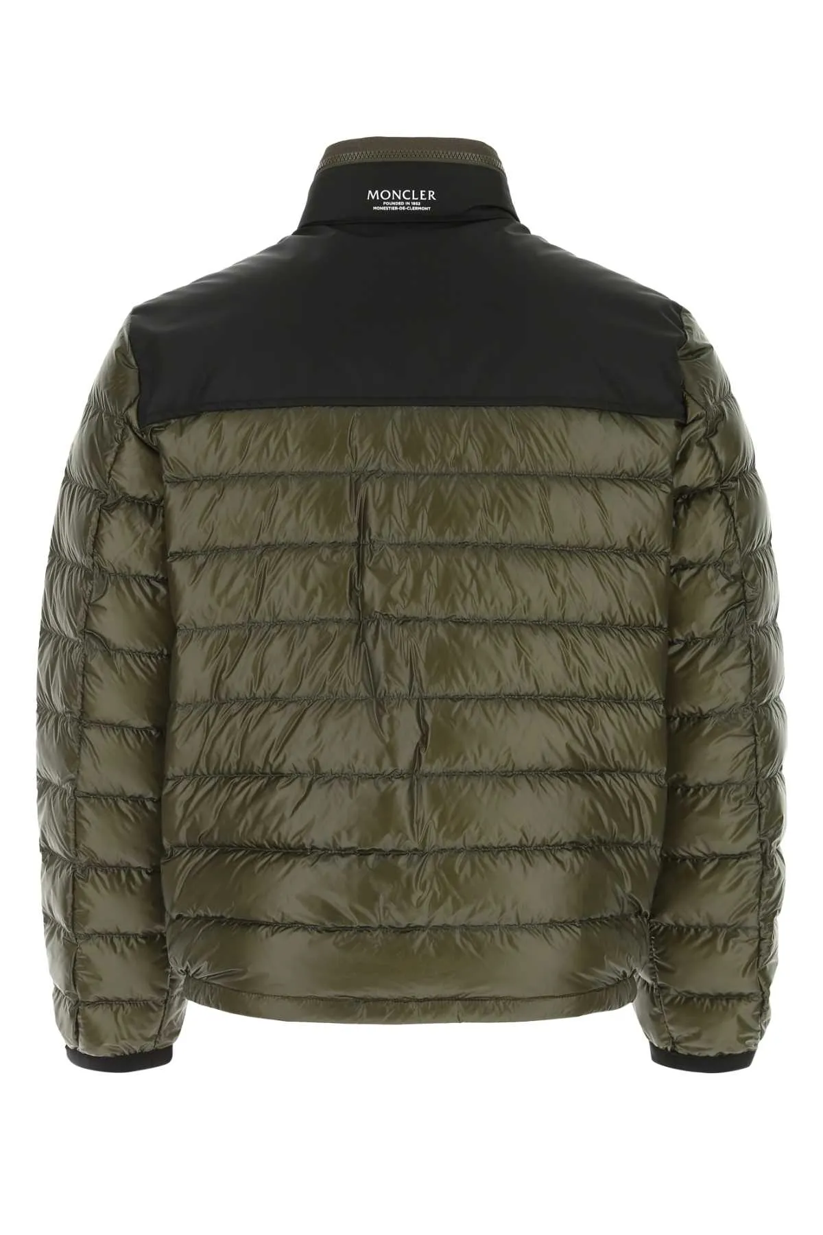 Moncler Panelled High Neck Puffer Jacket