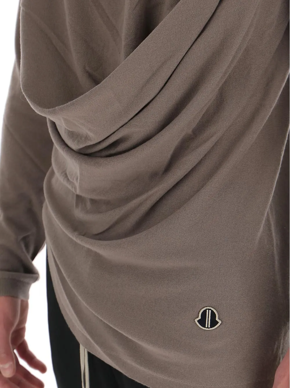 Moncler   Rick Owens  Drapefront Sweater