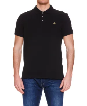 Moose Knuckles Pique Logo Embroidered Polo Shirt
