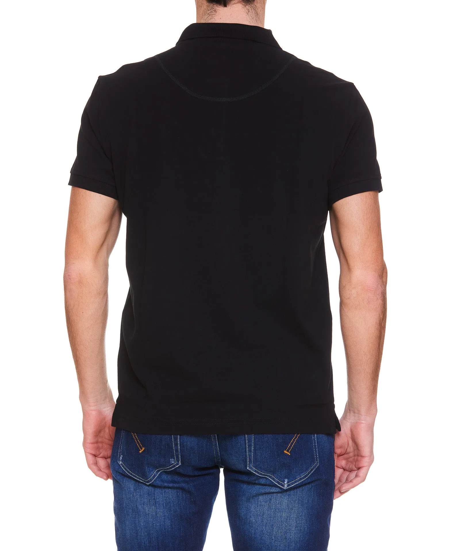 Moose Knuckles Pique Logo Embroidered Polo Shirt