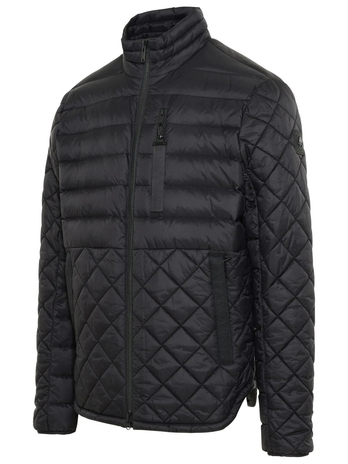 Moose Knuckles Quilted Mockneck Zipped Jacket