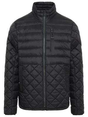 Moose Knuckles Quilted Mockneck Zipped Jacket
