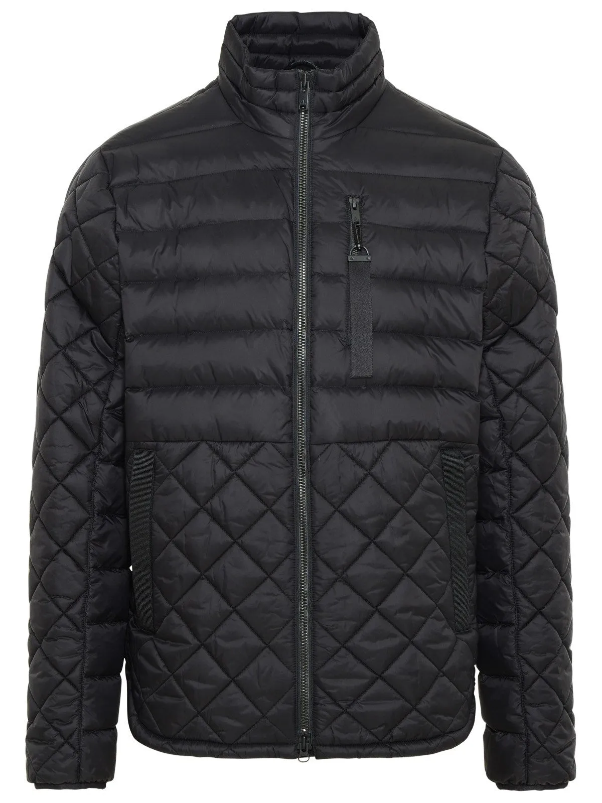 Moose Knuckles Quilted Mockneck Zipped Jacket