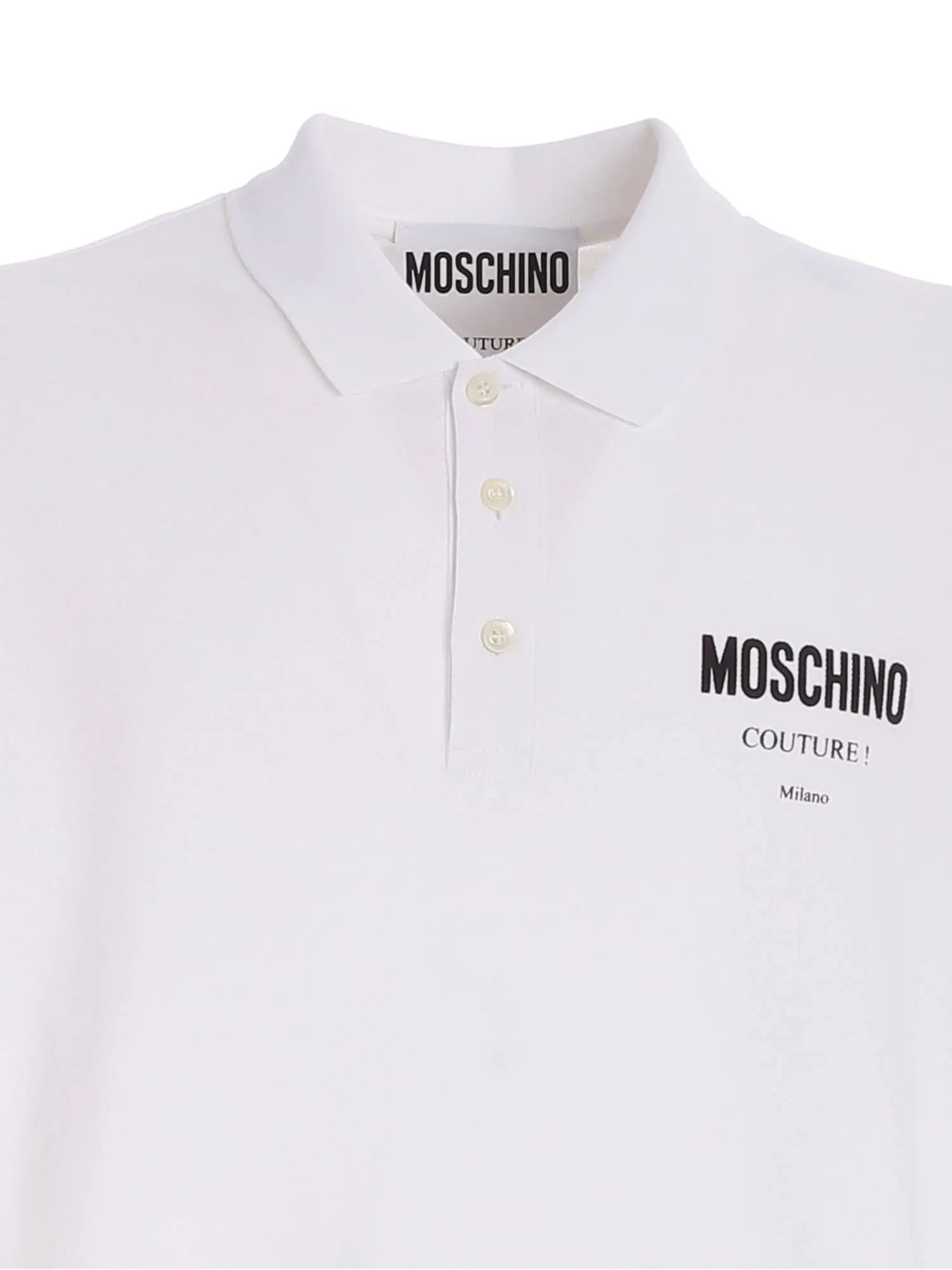 Moschino Logo Embroidered Short-Sleeved Polo Shirt