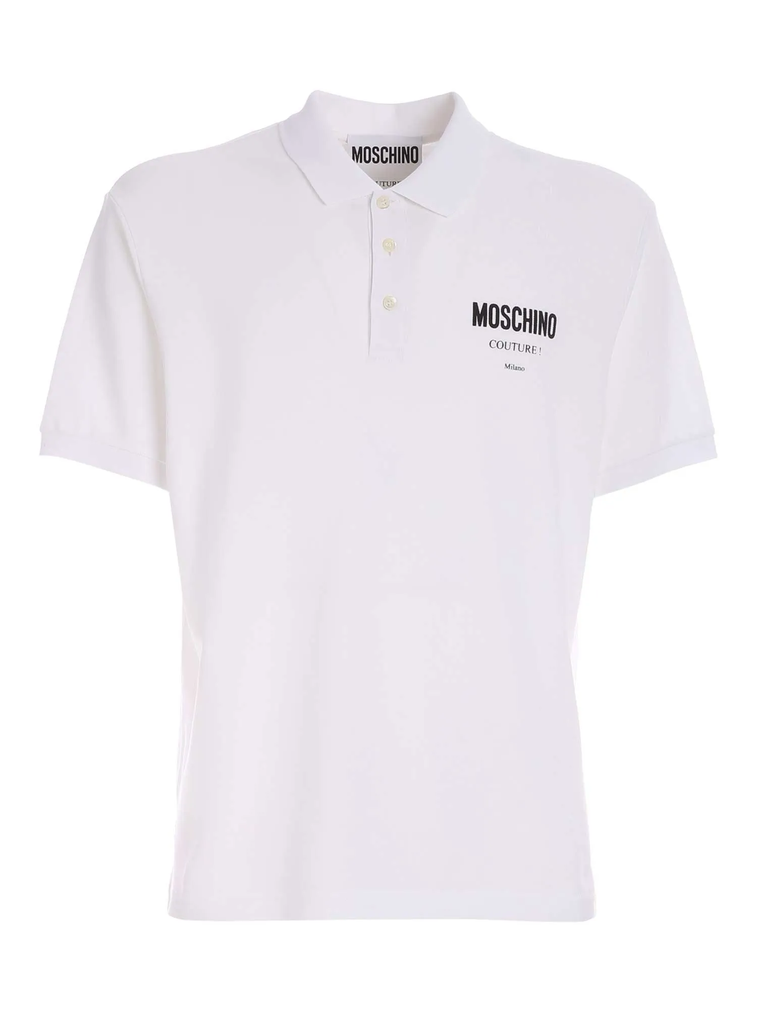 Moschino Logo Embroidered Short-Sleeved Polo Shirt