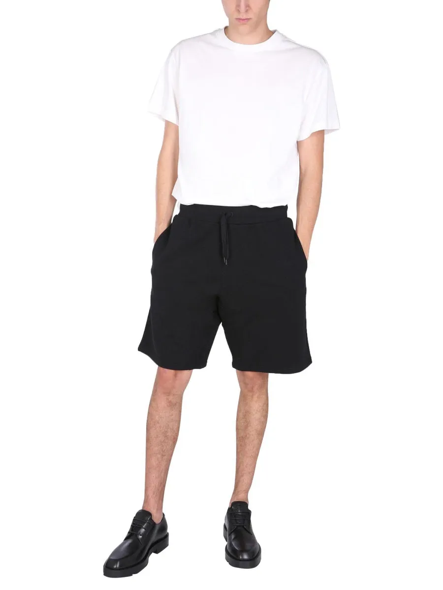 Moschino Logo Embroidered Sweat Shorts